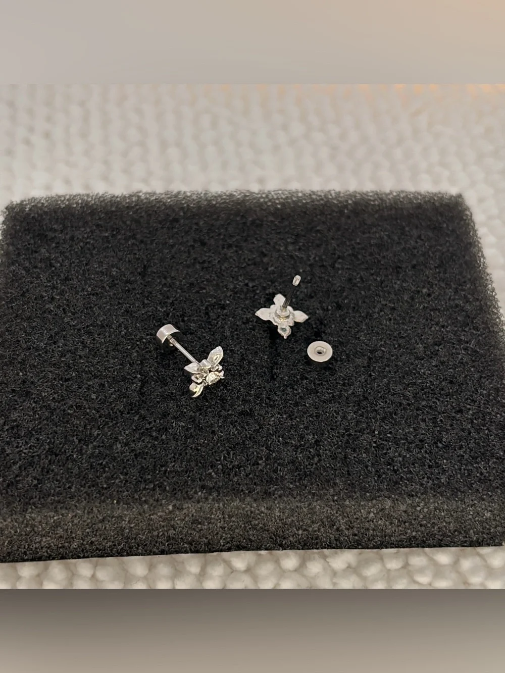 8mm CZ Star Stud Earrings for Men Women Streetwear Hip Hop Punk Unisex Earrings
